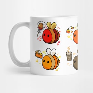 Full Set of Fall Treats Bees Mug